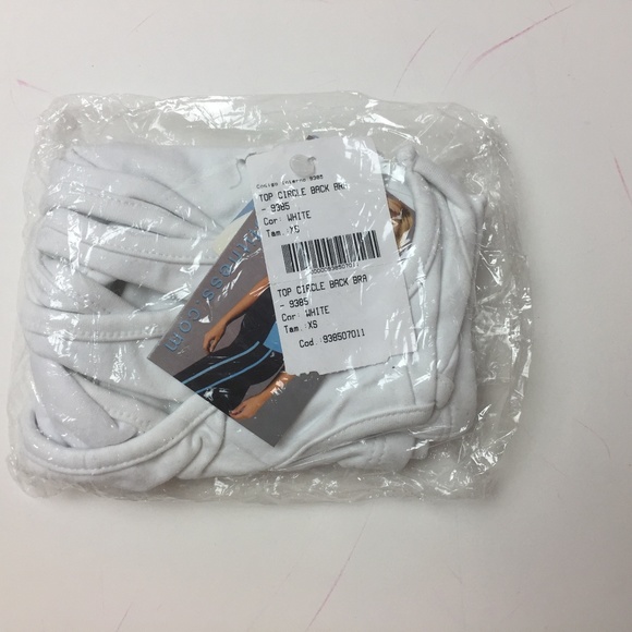 Compression Sports Bra Women Open Back White XS-S - Picture 6 of 6